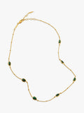 Missoma gold malachite choker necklace 42cm (British brand)