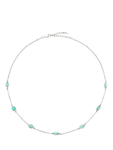 John Lewis Missoma Molten Amazonite Charm Necklace in Silver- Buy online at McGrocer