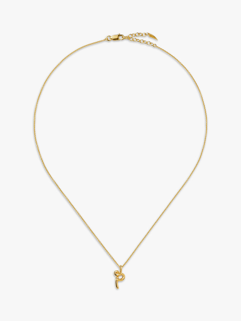 Missoma initial pendant necklace gold vermeil recycled sterling silver - British product