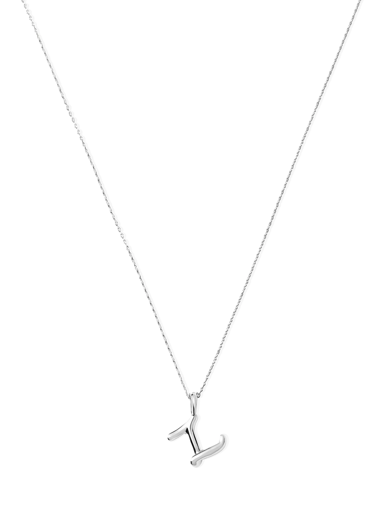 Missoma Curly Molten Mini Initial Pendant Necklace, Z