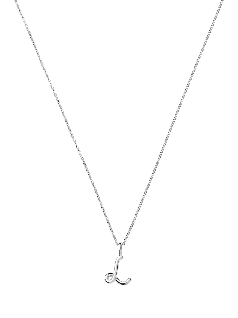 Missoma Curly Molten Mini Initial Pendant Necklace, L