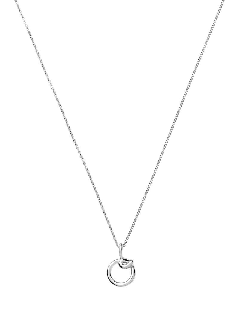 Missoma Curly Molten Mini Initial Pendant Necklace, O