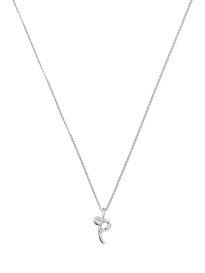 Missoma initial pendant necklace sterling silver, imported from the UK