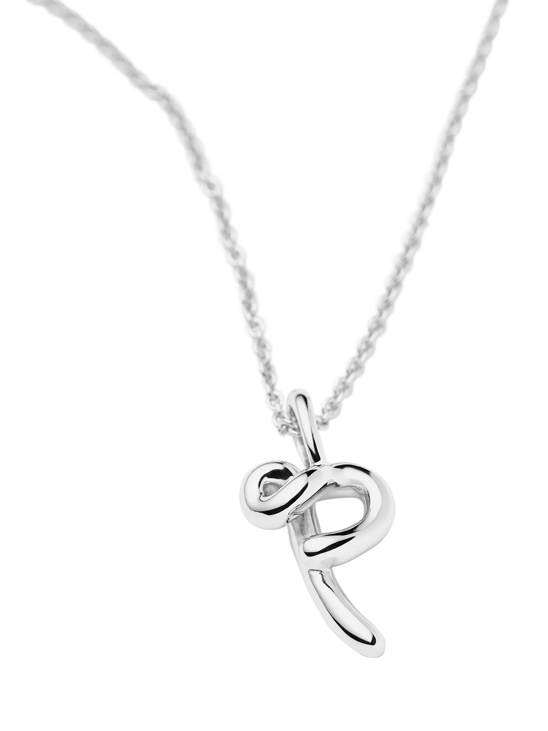 Missoma initial pendant necklace sterling silver, imported from the UK
