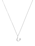 Missoma Curly Molten Mini Initial Pendant Necklace, U