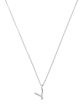 Missoma Curly Molten Mini Initial Pendant Necklace, V
