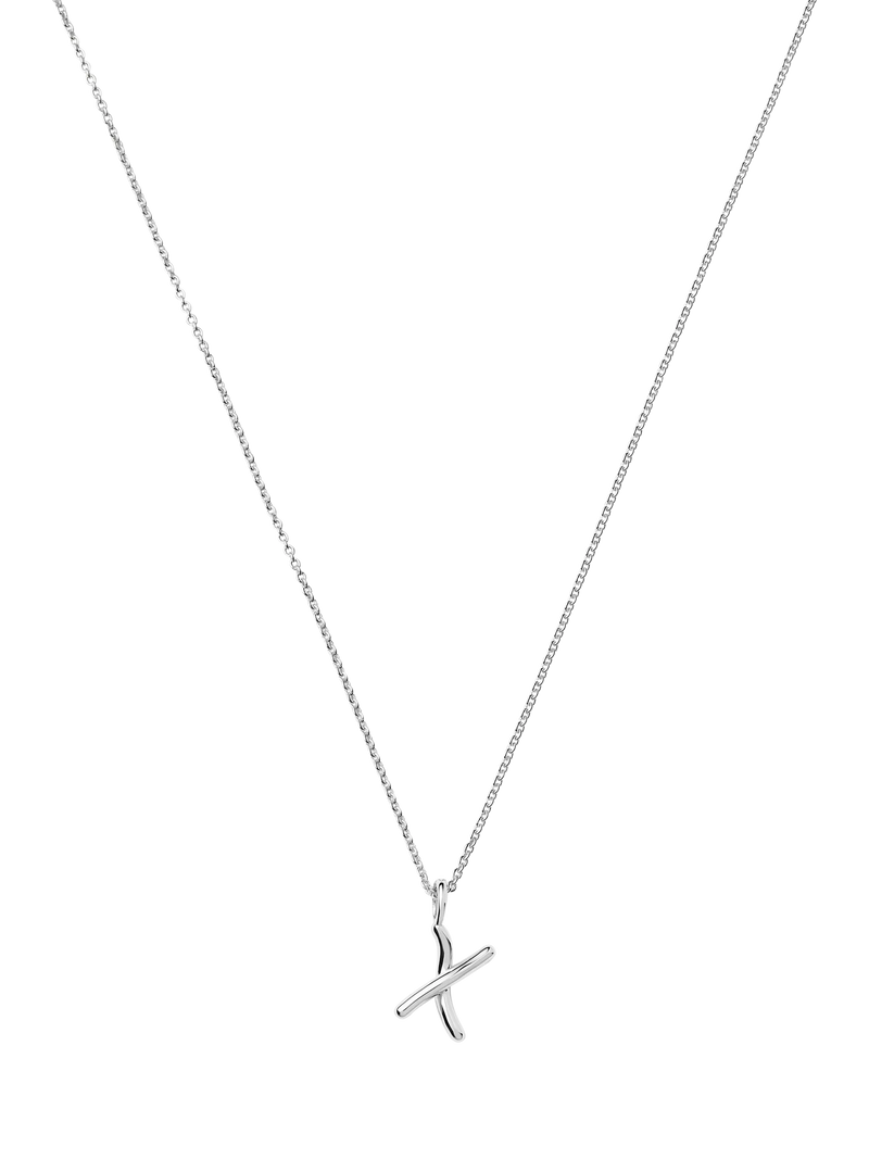 Missoma Curly Molten Mini Initial Pendant Necklace 45cm