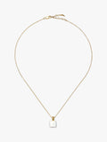 Missoma Square Baya pendant necklace gold pearl - British product