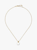 Missoma Square Baya pendant necklace gold pearl - British product