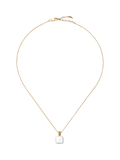 Missoma Square Baya pendant necklace gold pearl - British product