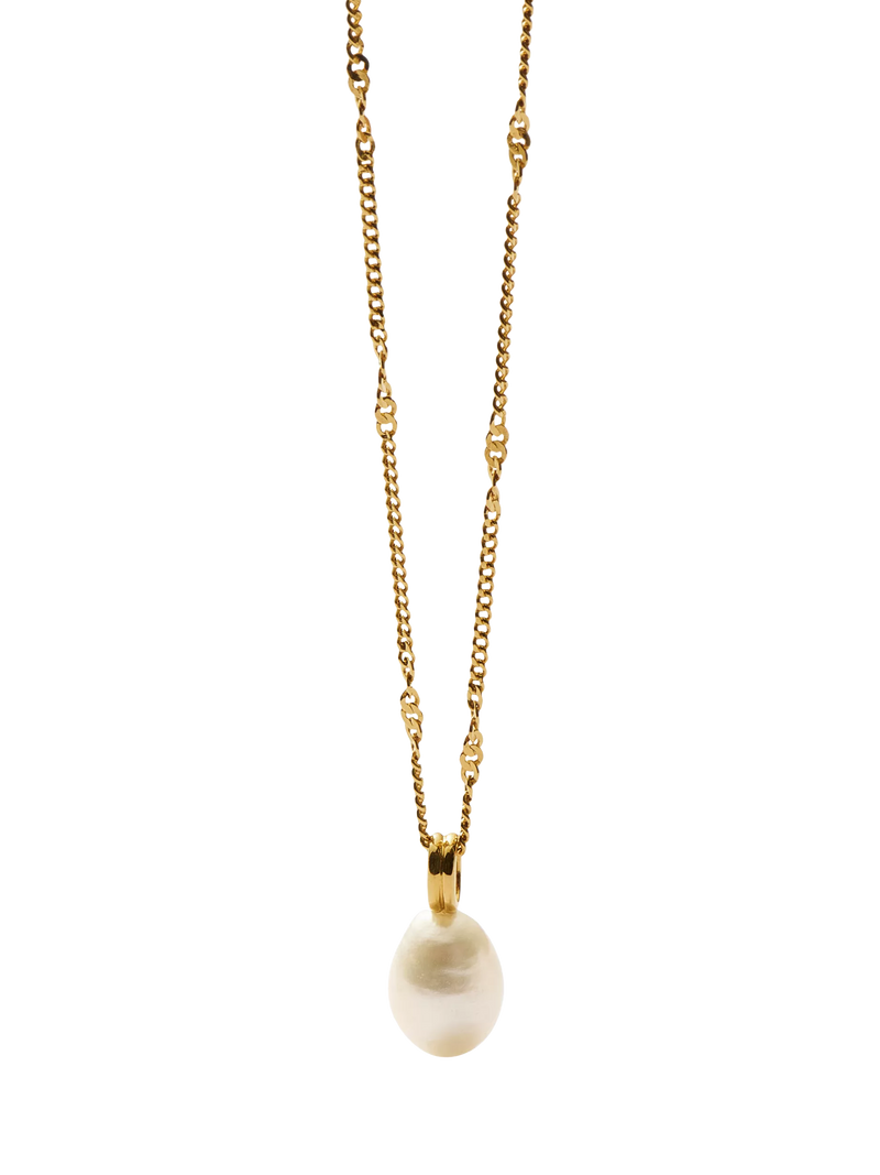 Missoma gold vermeil pearl pendant necklace 45cm - British product
