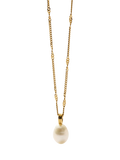 Missoma gold vermeil pearl pendant necklace 45cm - British product