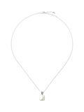 Missoma square pearl baya pendant necklace silver (British brand)