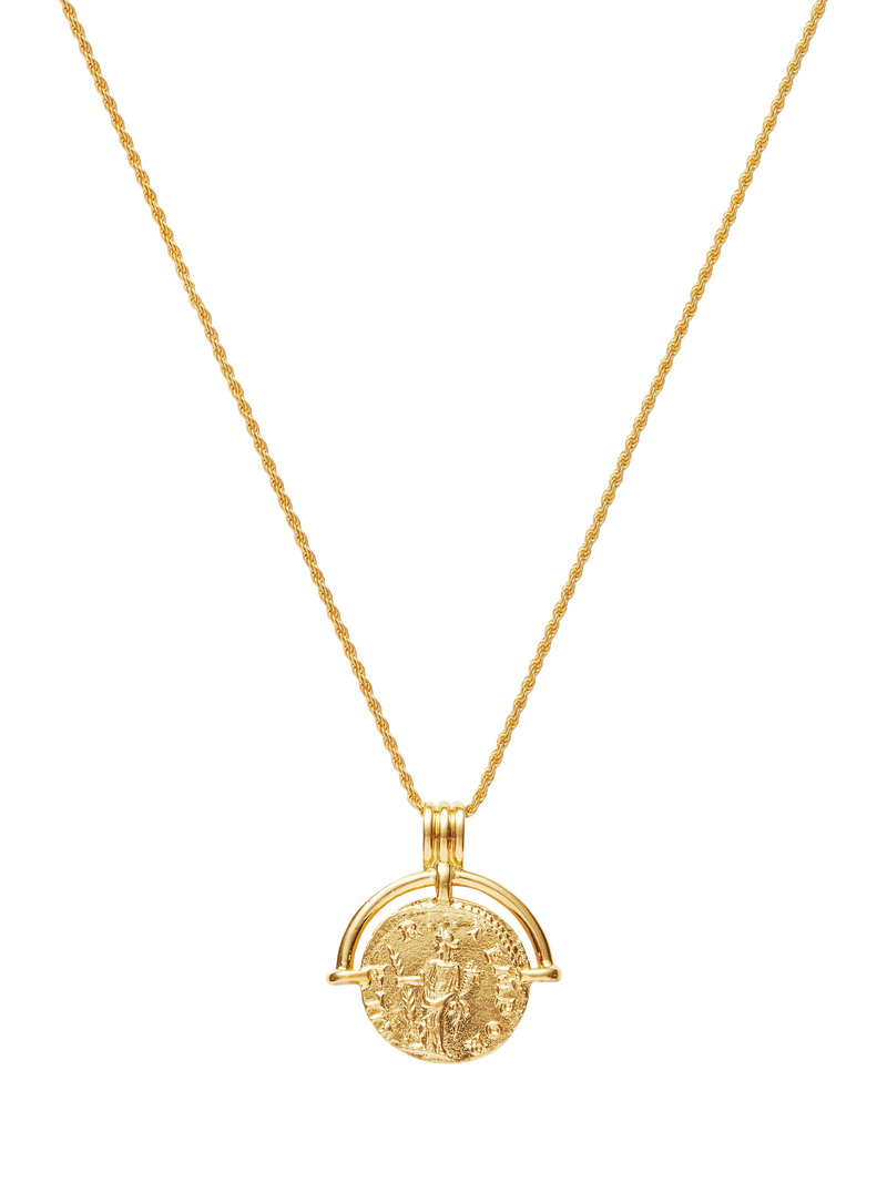 Missoma coin pendant necklace gold 18ct (British brand)