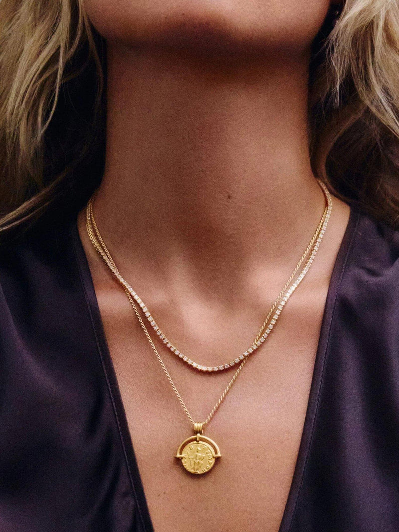 Missoma coin pendant necklace gold 18ct (British brand)