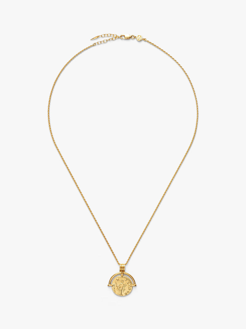 Missoma coin pendant necklace gold 18ct (British brand)