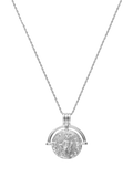 Missoma coin pendant necklace silver, UK version