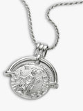 Missoma coin pendant necklace silver, UK version