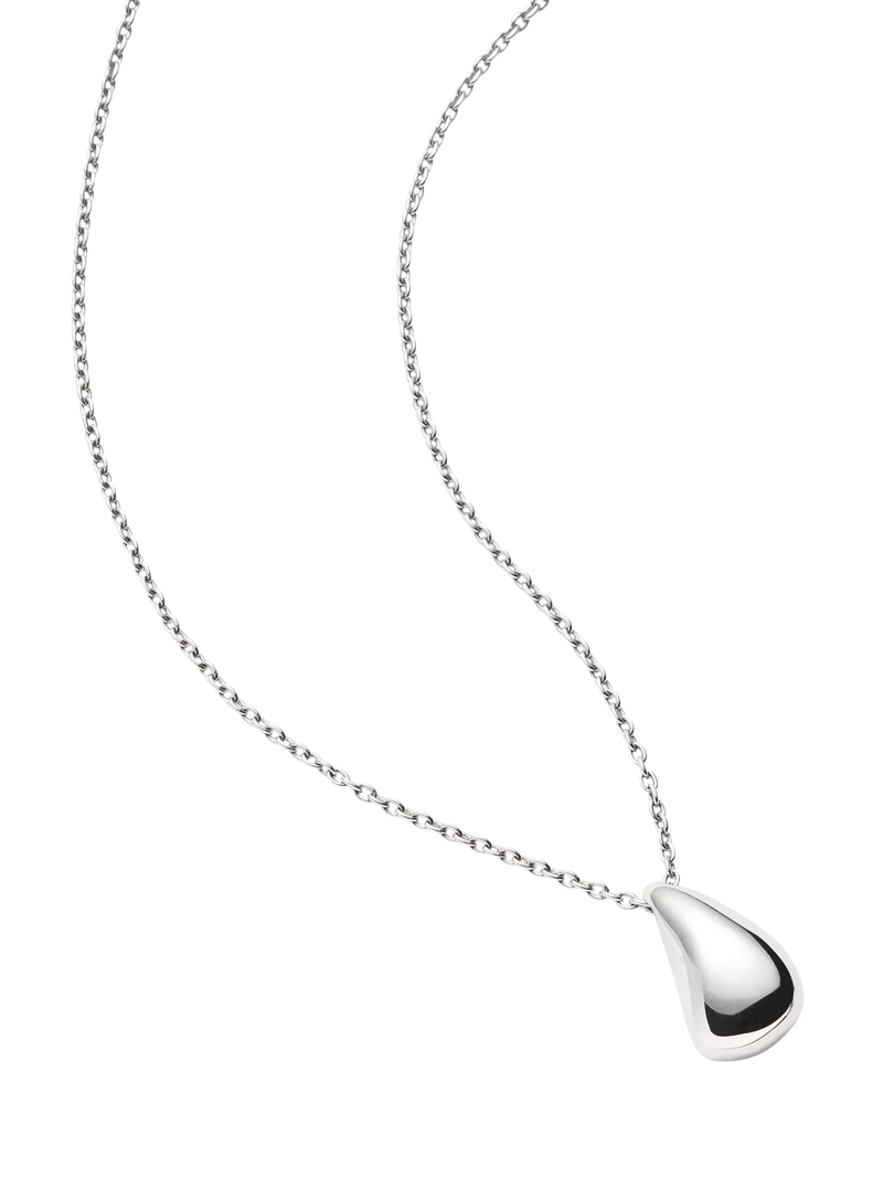 Missoma sculptural droplet pendant necklace in silver - British product
