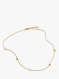 Missoma mini heart charm choker necklace 42cm, UK version