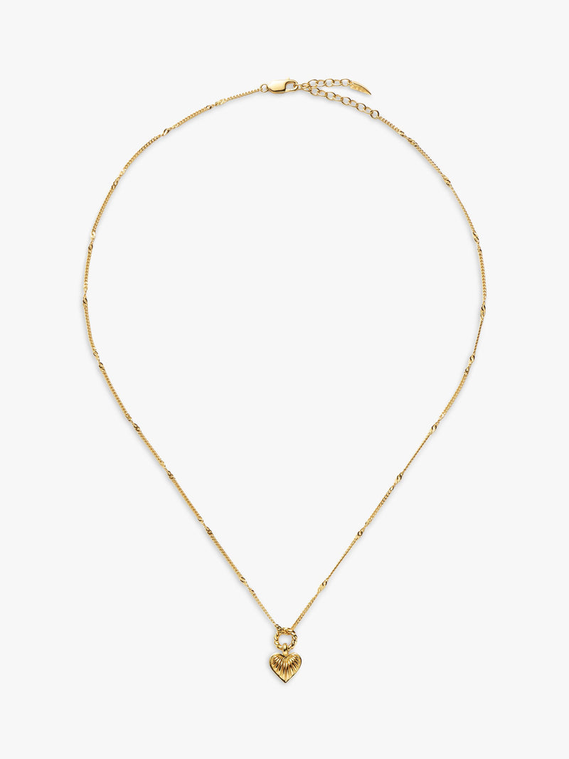 Missoma mini heart pendant in gold vermeil - British product