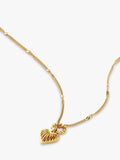 Missoma mini heart pendant in gold vermeil - British product
