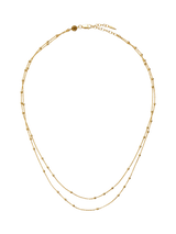 John Lewis Missoma Double Chain Necklace 18ct Gold Plated Vermeil 45cm- Buy online at McGrocer
