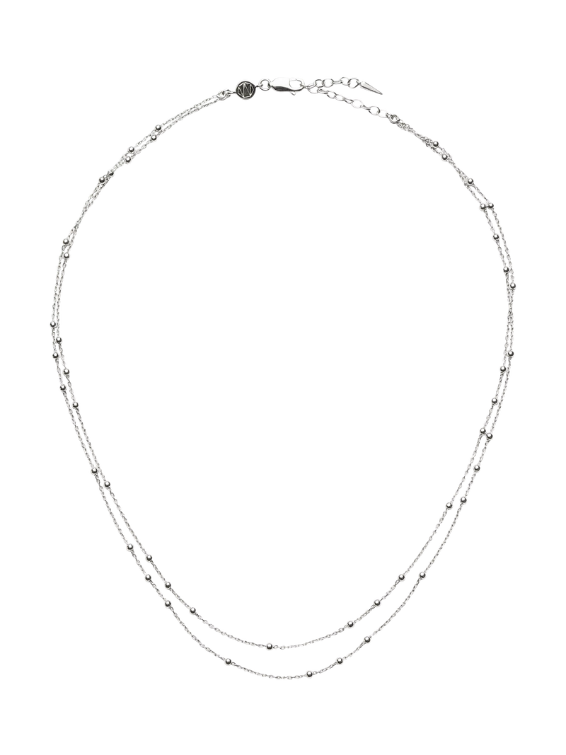 Missoma Double Chain Necklace 18ct Gold Plated Vermeil 45cm
