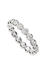 John Lewis Missoma Beaded Cubic Zirconia Eternity Ring, Silver- Buy online at McGrocer