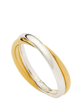 John Lewis Missoma Cross Over Statement Ring in Gold and Silver- Buy online at McGrocer