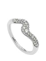 John Lewis Missoma Molten Pave Crystal Ring Silver- Buy online at McGrocer