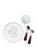 Stokke weaning set in soft mint, imported from the UK