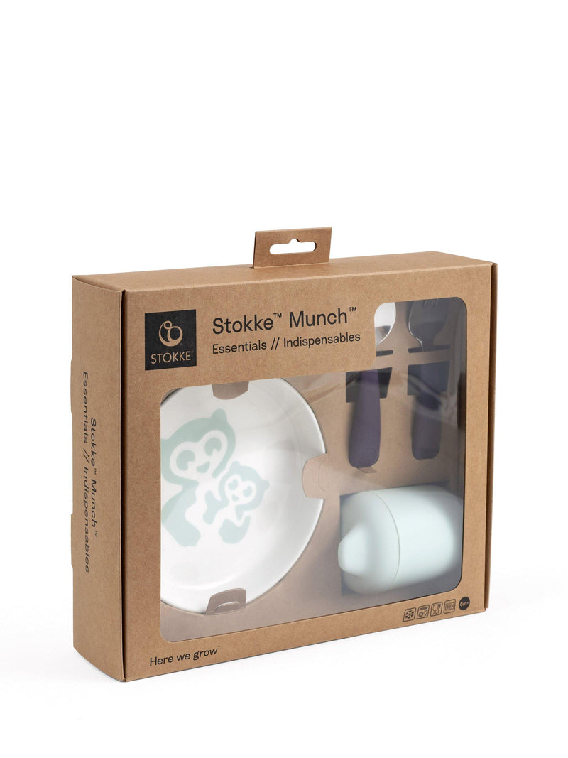 Stokke weaning set in soft mint, imported from the UK
