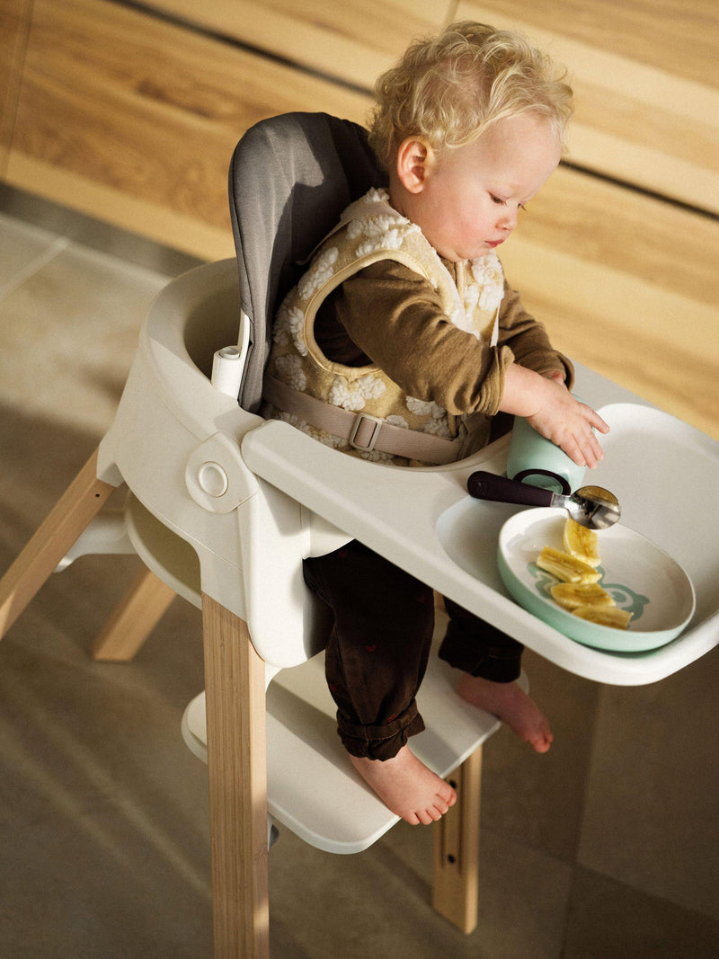 Stokke weaning set in soft mint, imported from the UK