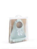 Stokke Munch Bib soft mint silicone baby bib (British brand)