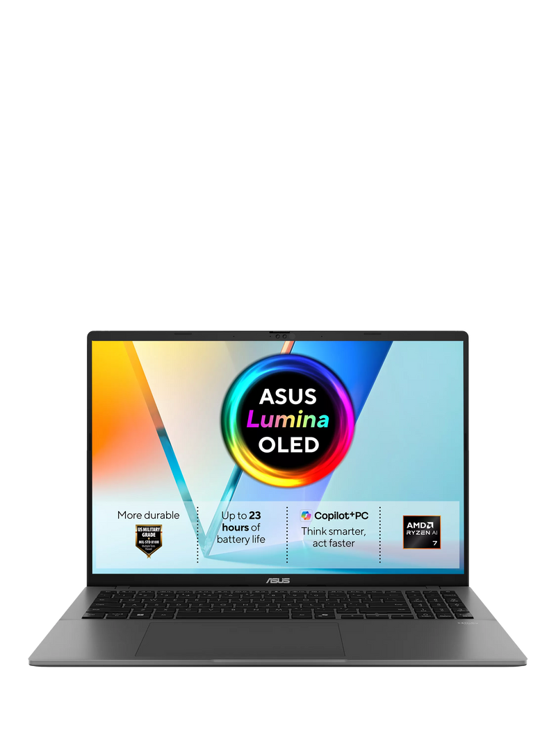 ASUS Vivobook S16 laptop grey 16-inch OLED, UK version