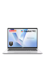 John Lewis ASUS Vivobook 14 Copilot+ Laptop, Intel Core Ultra 5, 16GB RAM, 512GB SSD, 14-inch WUXGA, Silver- Buy online at McGrocer