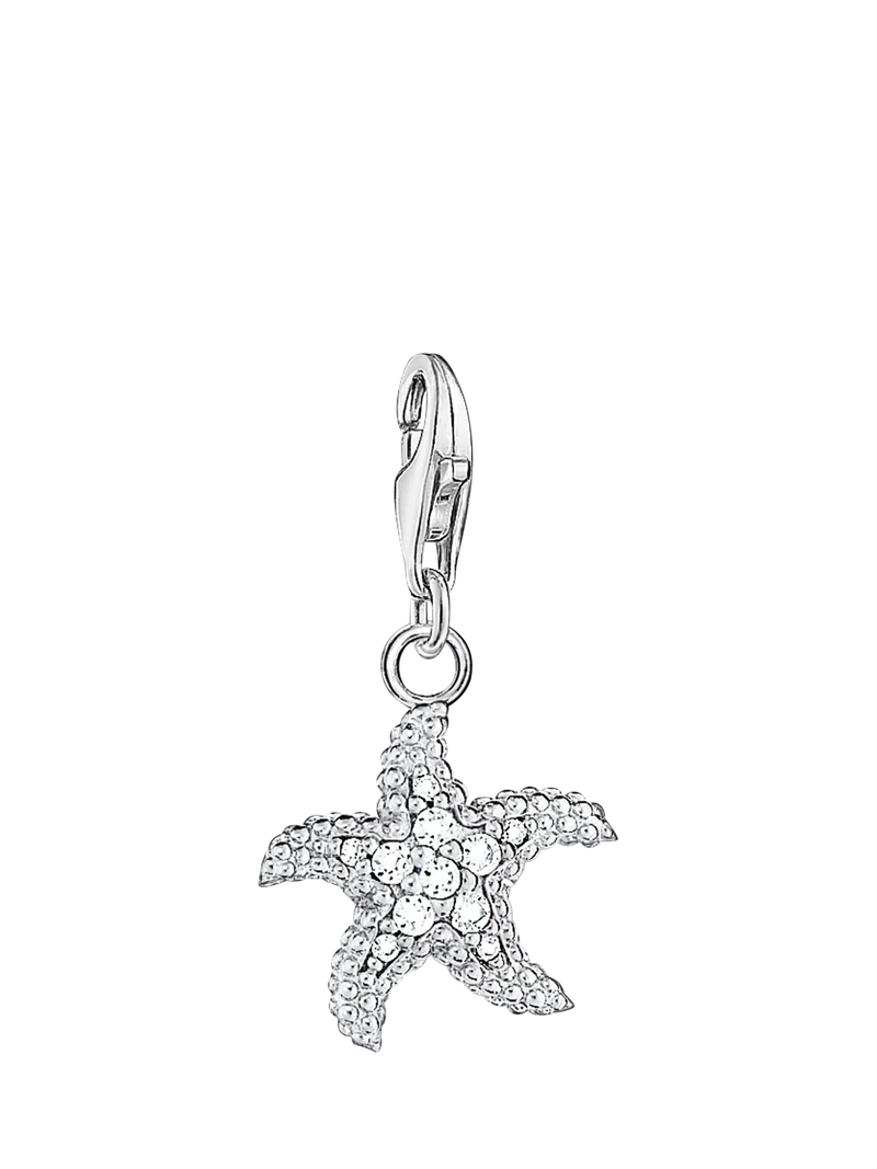 Thomas Sabo starfish charm with cubic zirconia, imported from the UK