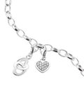 Thomas Sabo crystal heart charm in sterling silver (British brand)