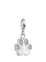 John Lewis THOMAS SABO Crystal Little Paw Silver Charm- Buy online at McGrocer