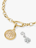 Thomas Sabo silver clover charm with cubic zirconia - British product