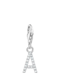 Thomas Sabo cubic zirconia letter charm in sterling silver - British product