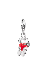 John Lewis THOMAS SABO x Peanuts Snoopy Heart Charm, Silver/Red- Buy online at McGrocer