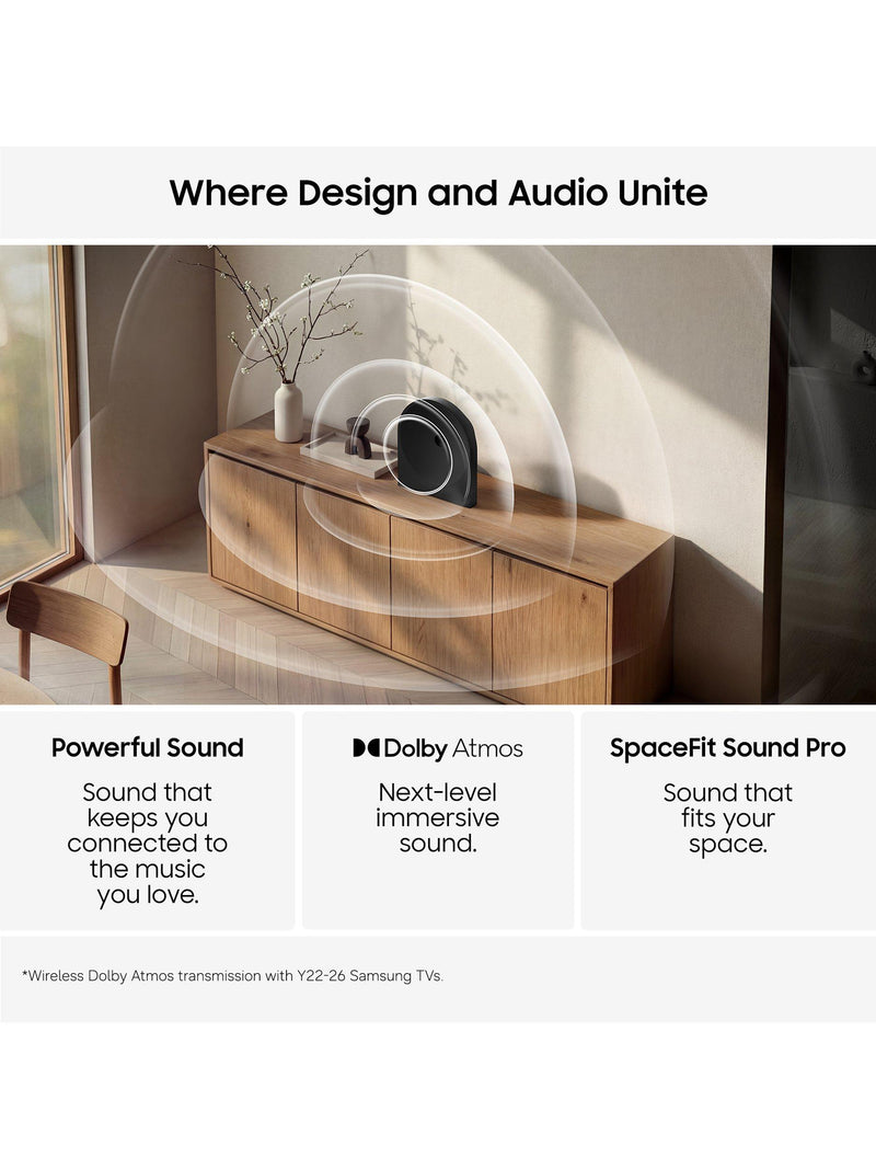 Samsung Music Studio smart speaker black, imported from the UK