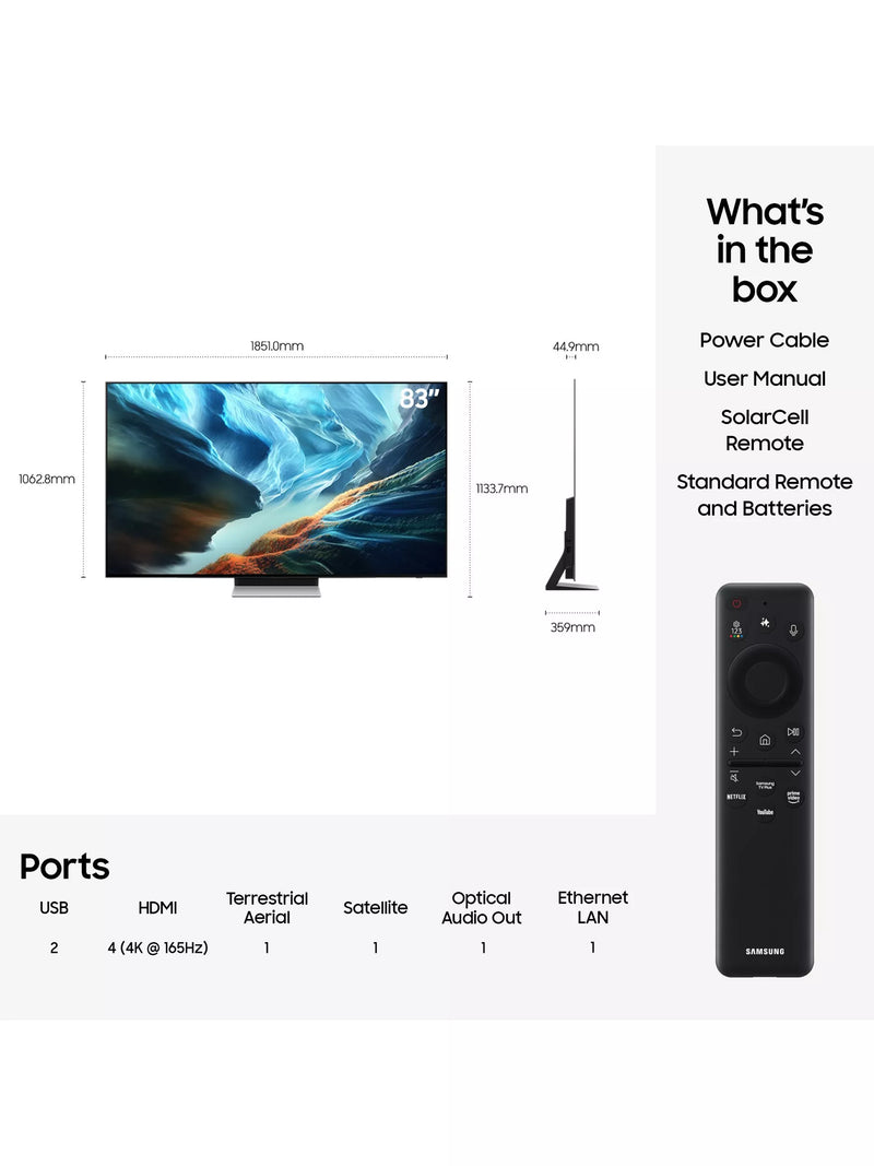 Samsung S90H 83-inch OLED TV (British brand)