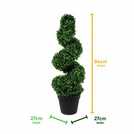 Gardenwize solar topiary plant with lights 84cm, UK version