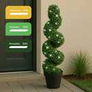 Gardenwize solar topiary plant with lights 84cm, UK version