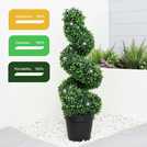 Gardenwize solar topiary plant with lights 84cm, UK version