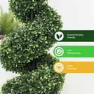 Gardenwize solar topiary plant with lights 84cm, UK version