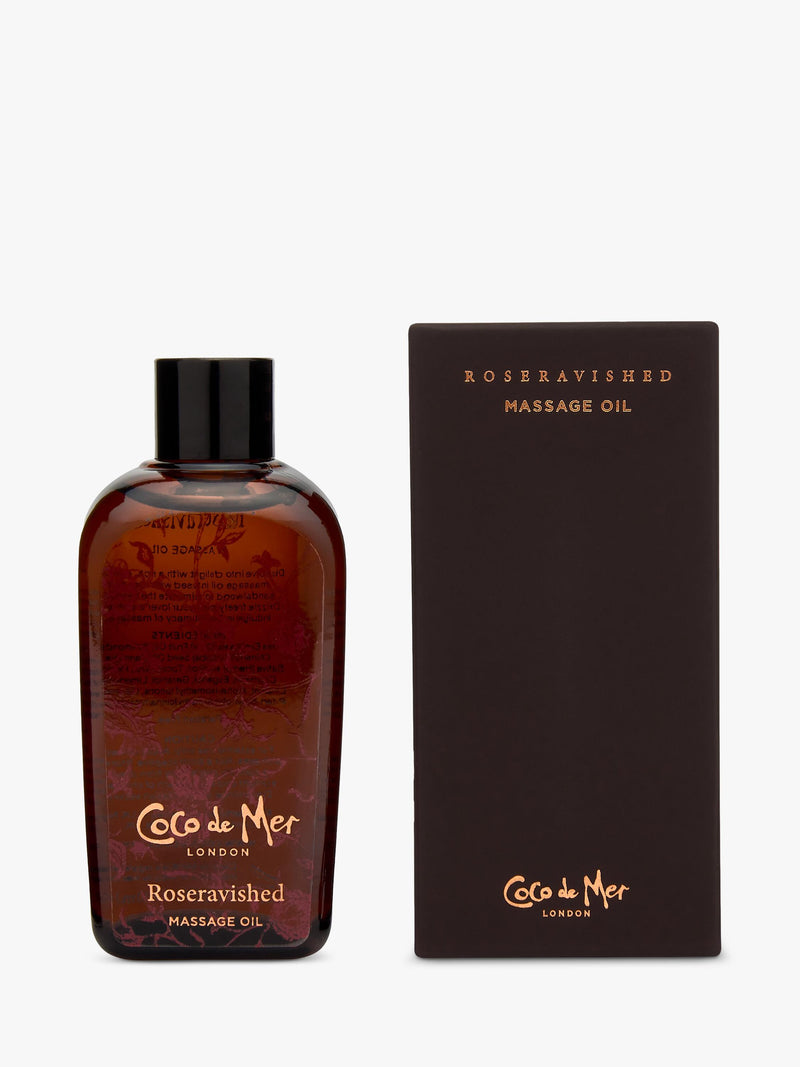 Coco de Mer Roseravished massage oil, imported from the UK